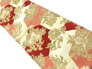 アンティーク　川島織物製　花模様織出し袋帯（材料）